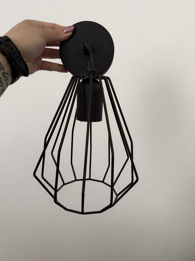 Sprzedam zestaw 6 sztuk lampy czarne loft