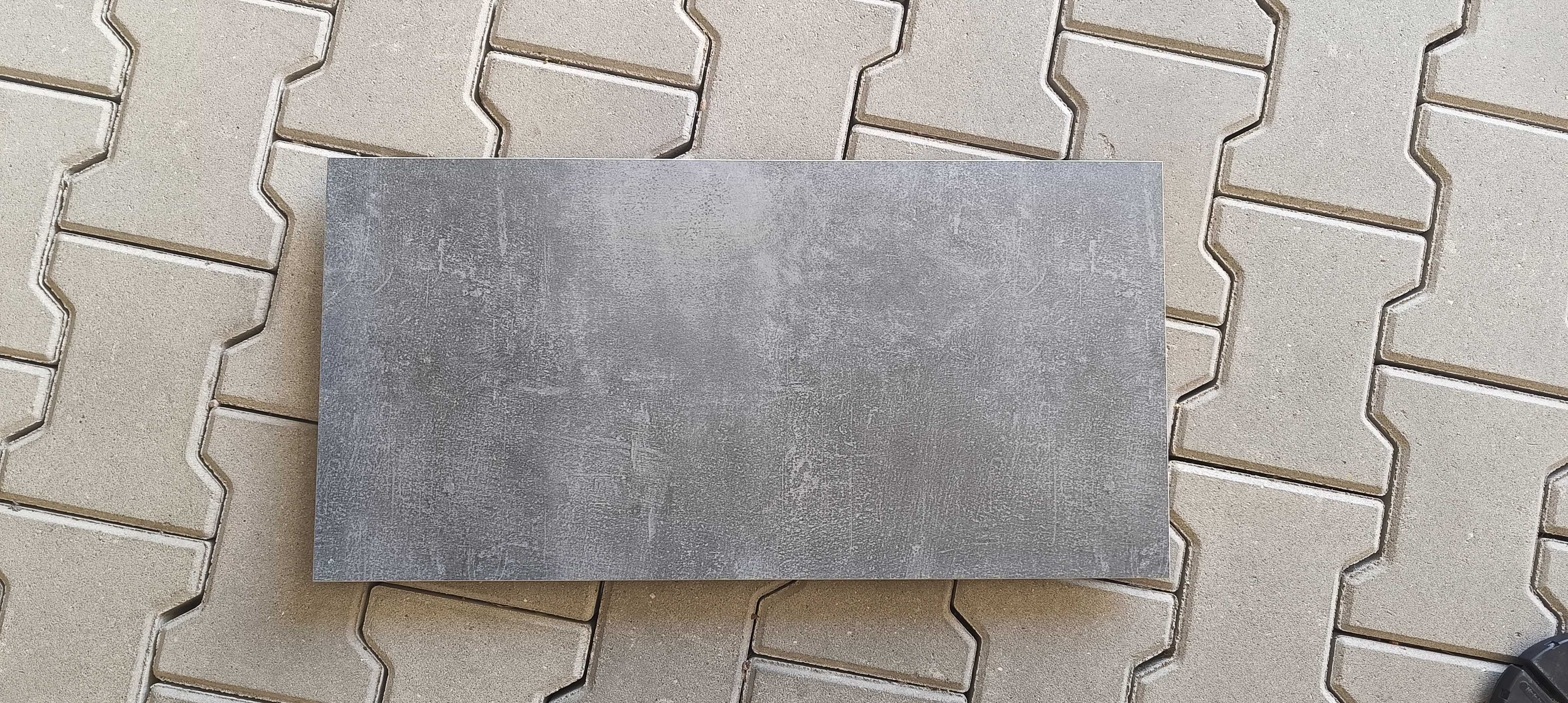 Płytki podłogowe gres szkliwiony matowy Stark Graphite Rett 30×60 G.2