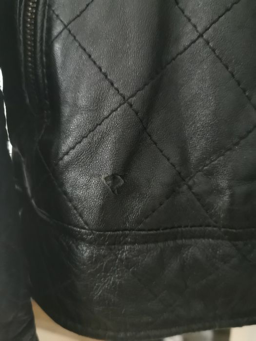 Ramoneska czarna skóra kurtka skórzana Bershka męska r. L/40