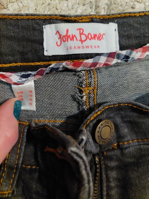 Dżinsy /jeansy szare krój Bootcut dzwony bonprix 36/s