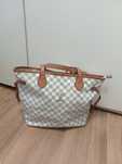 Torebka shopper szaro-biała