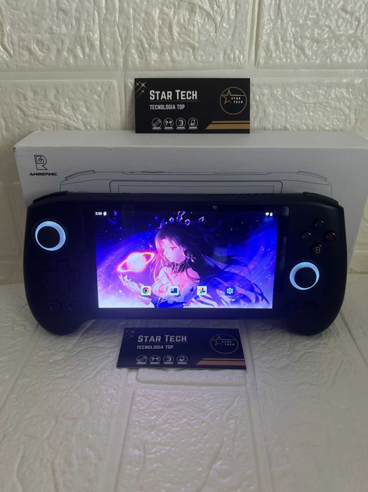 Consola Portátil Anbernic RG556 AMOLED | Preto/Azul