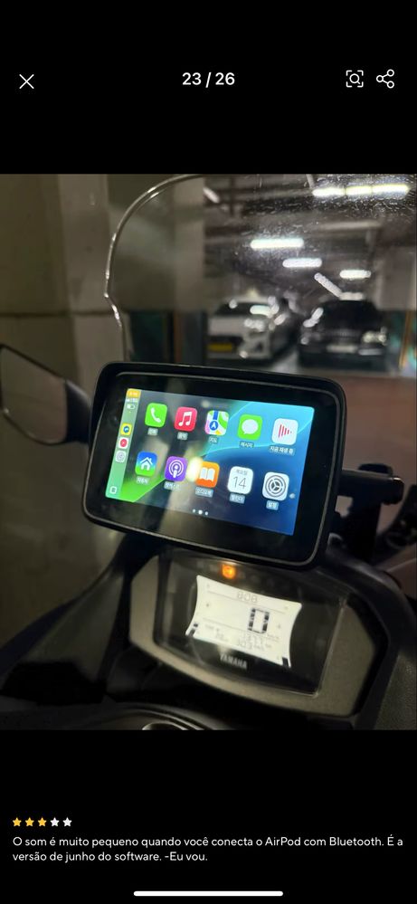 Carplay Portátil para motas :: MTC-10 :: Plug and Play