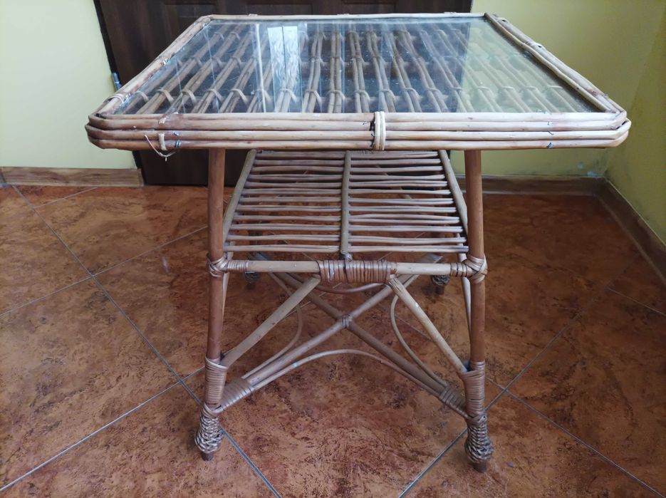 Fotel wiklinowy duży