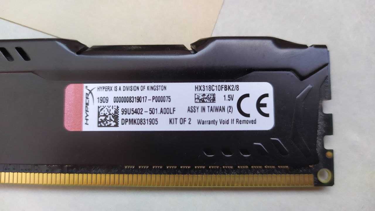 Оперативна пам'ять HyperX DDR3-1866 8192MB PC3-14900 (Kit of 2x4096)