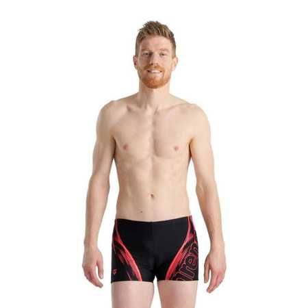 Bokserki Kąpielowe ARENA 3XL D9 (UK42) Graphic Black Męskie Sznurek