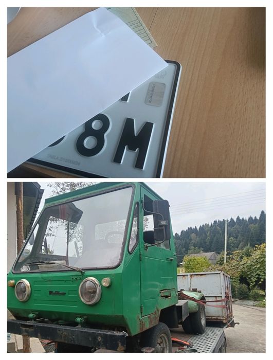Pozostałości Multicar M25 rama z Dokumentami DMC 3500KG Papiery