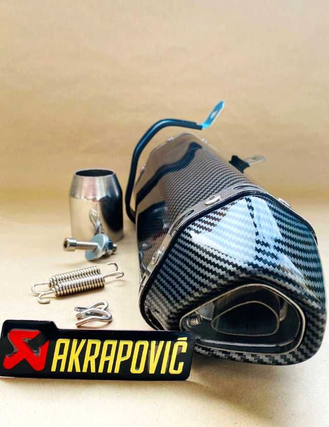 Вихлопна труба на мотоцикл Акрапович прямоток Вихлоп