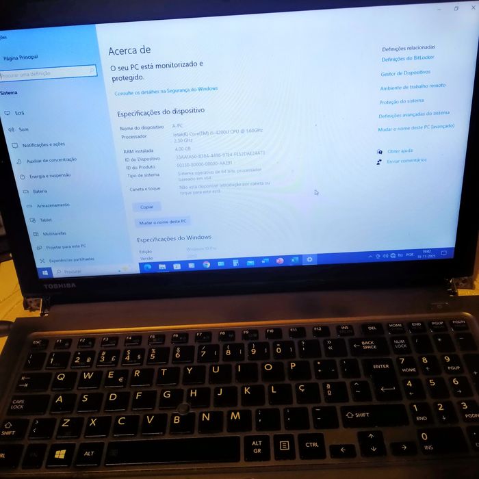 Portátil i5 Windows 10 pro
