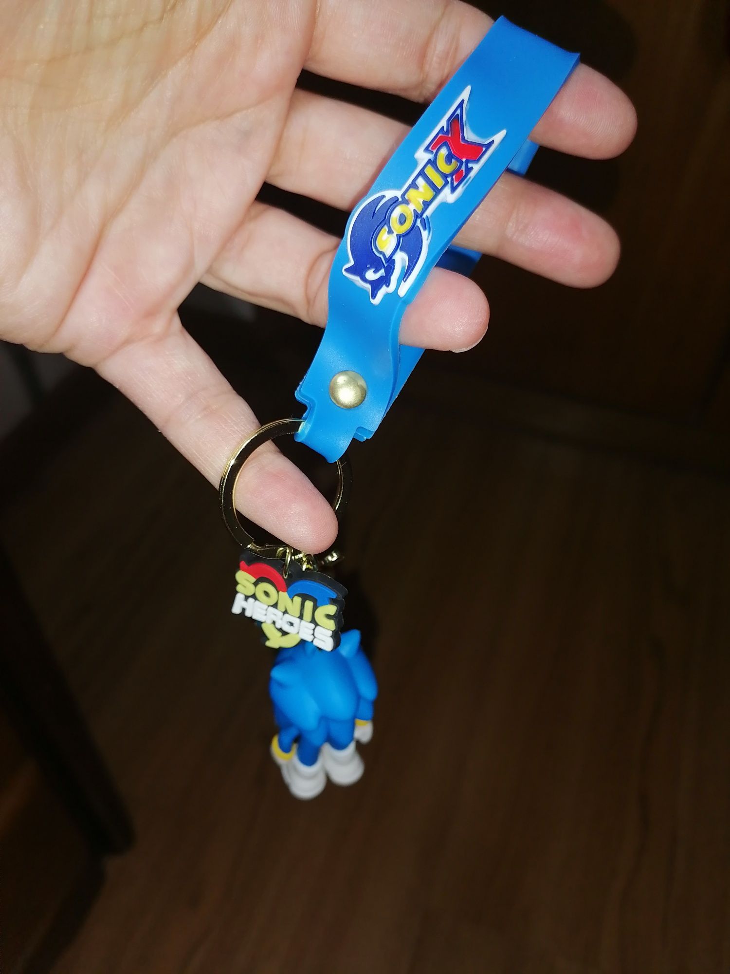 Sonic Patch mais Porta-chaves 3D