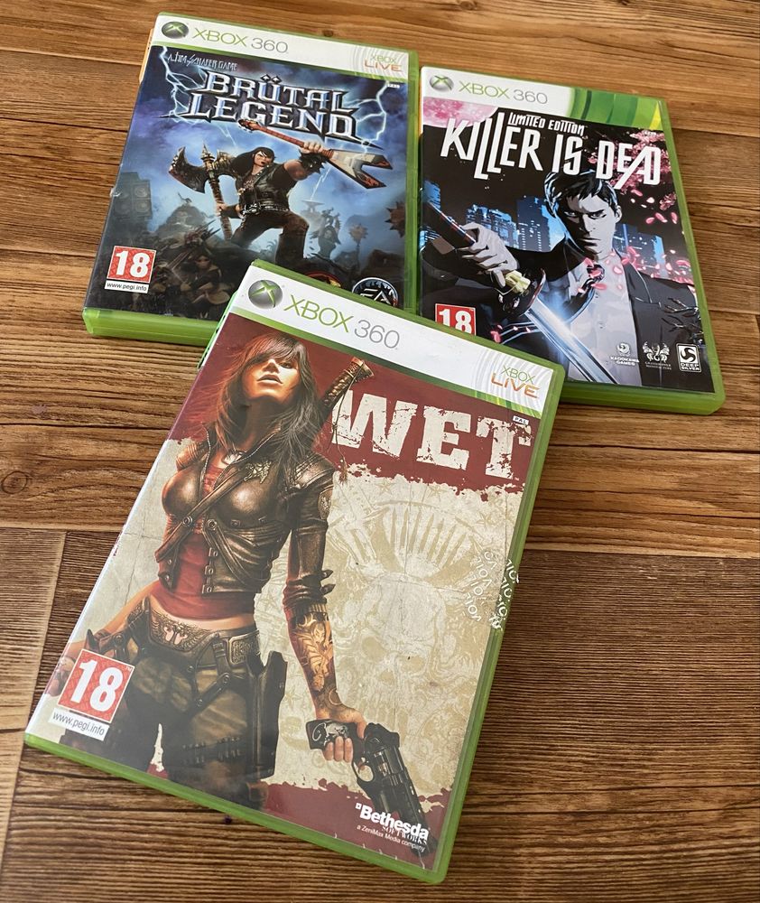 Xbox 360: Splatterhouse, Wet, Ssboteur, Rambo, Fallout, Killer is Dead