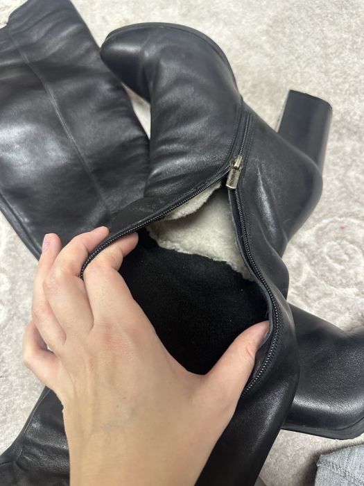 Ботфорти з натуральної шкіри 38 р. Nivelle чоботи зимові