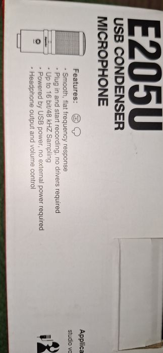 mikrofon pojemnościowy superlux E205