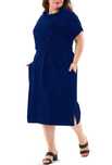 Elegancka modna wygodna sukienka bawełna plus size 3xl 4xl