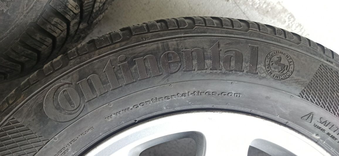 Alufelgi 5szt z oponami zimowymi Continental 205/60R 15