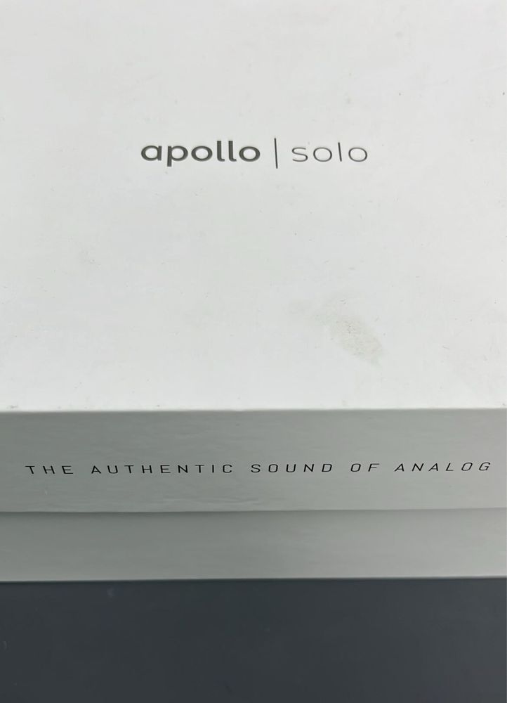 Interface apollo solo: thunderbolt por usb-c TROCA