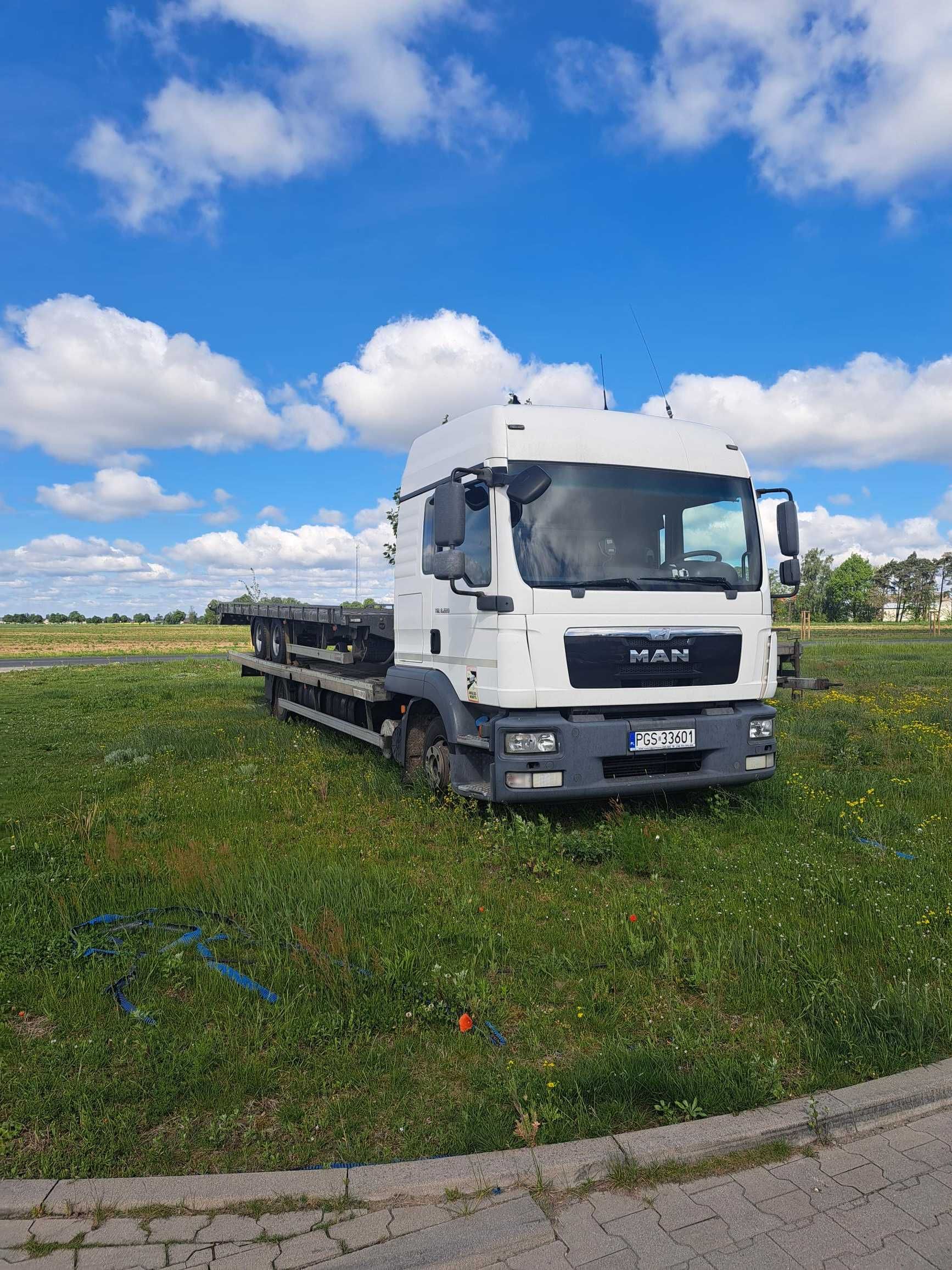 Man TGL 8.220 4x2 zestaw z przyczepą