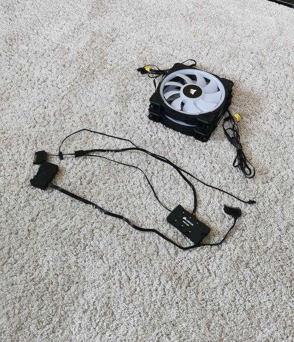 Wentylatory Corsair LL140 RGB 140mm 2x + Lighting Node PRO (jak nowe)