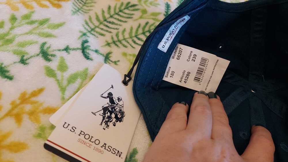 U.S. Polo Assn. Czapka z daszkiem damska NOWA turkusowa