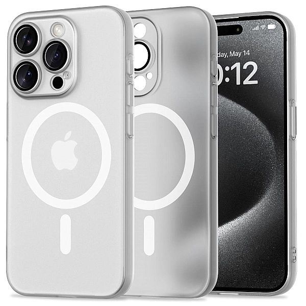 Tech-Protect Magslim Magsafe Iphone 15 Pro Matte/White