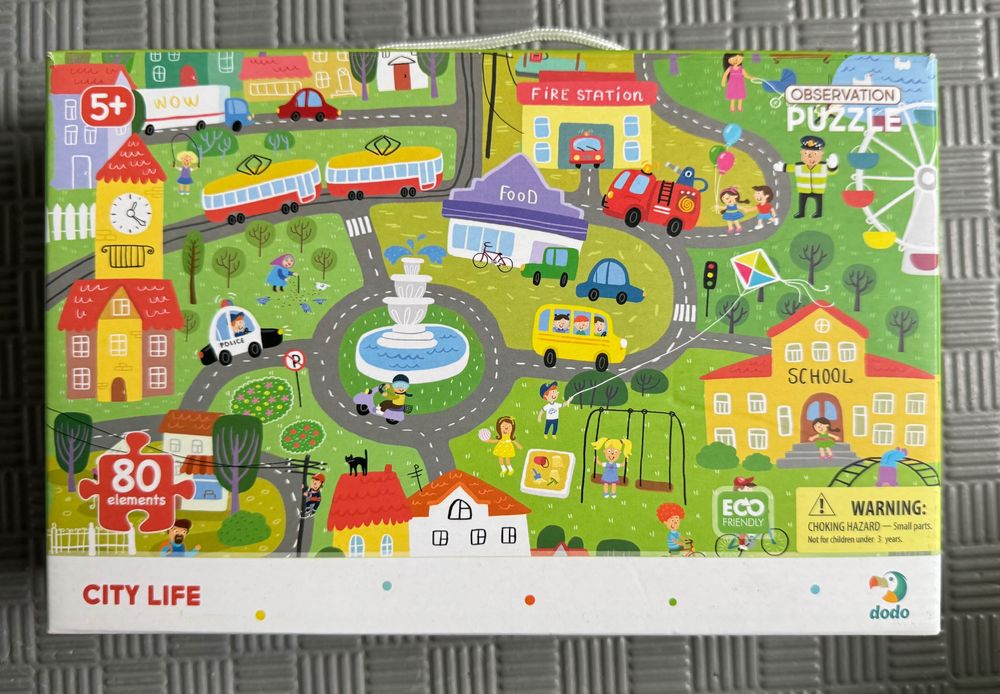 Пазли Dodo 5+ 80 елементів транспорт, звірі