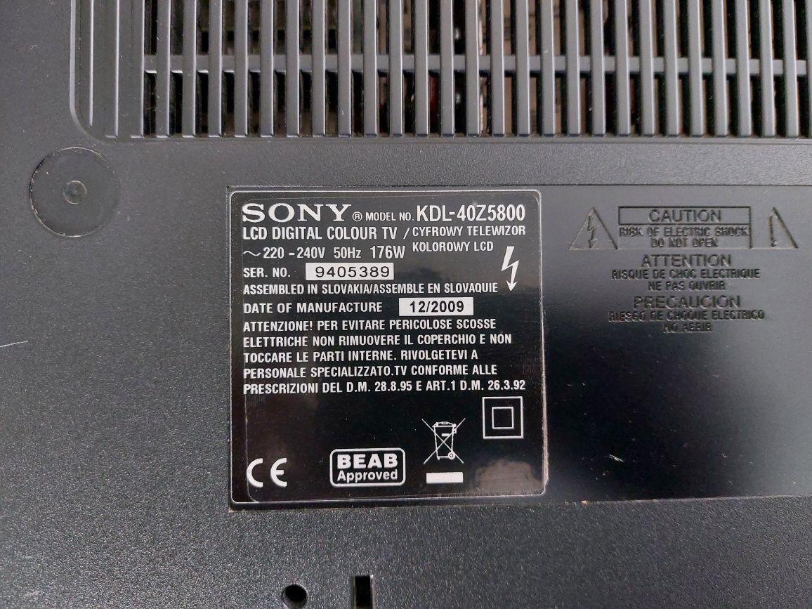 Телевізор SONY m:KDL-40Z5800