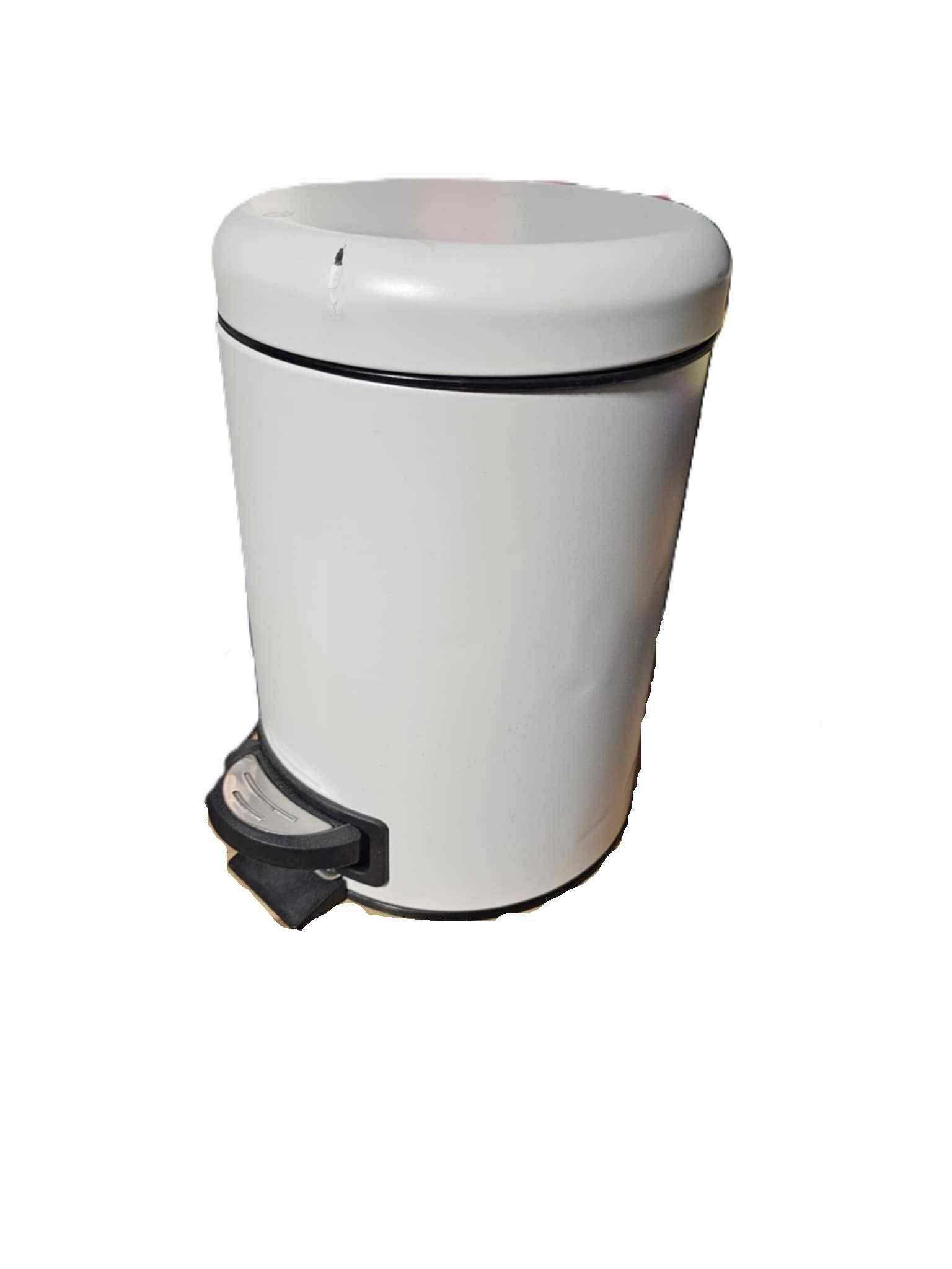 Kosz łazienkowy LEMAN MATT, pojemnik na śmieci, 3 l, biały, WENKO