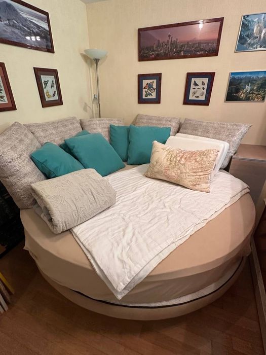 Диван-ліжко шкір'яний, замша Himolla (Німеччина)