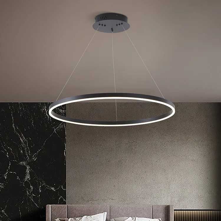 LAMPA WISZĄCA LED MODERN ring 60cm żyrandol pilot