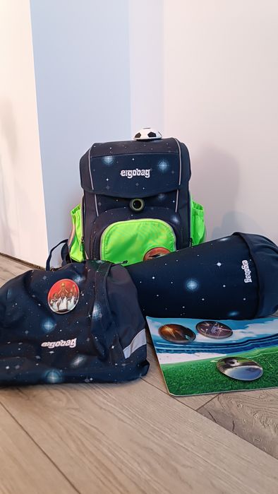 Tornister Ergobag + worek + tyta+ dodatkowe rzepy dla pierwszoklasisy