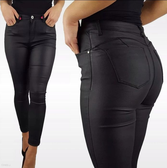 Spodnie woskowane Daysie push up XXXL