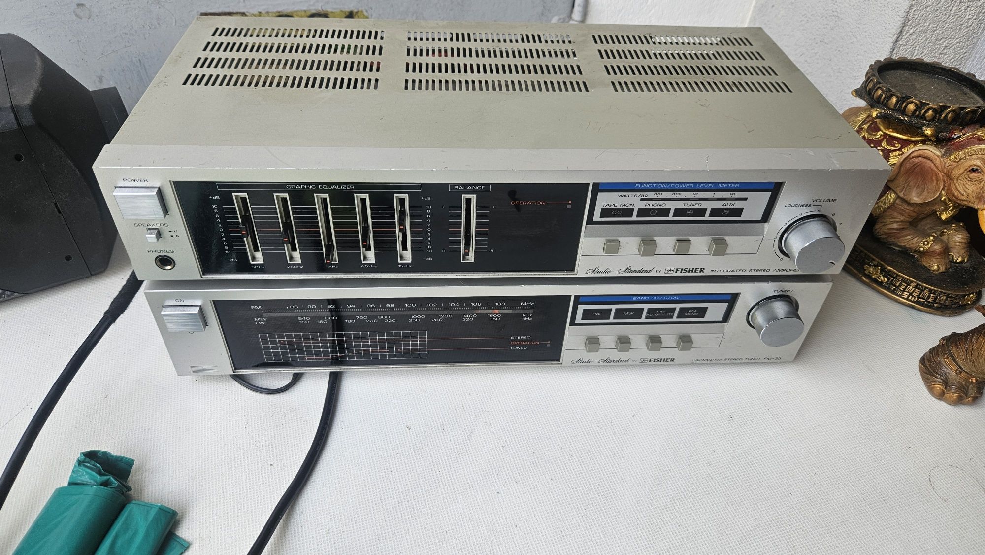 Wzmacniacz amplituner FM radio Fisher ca-35