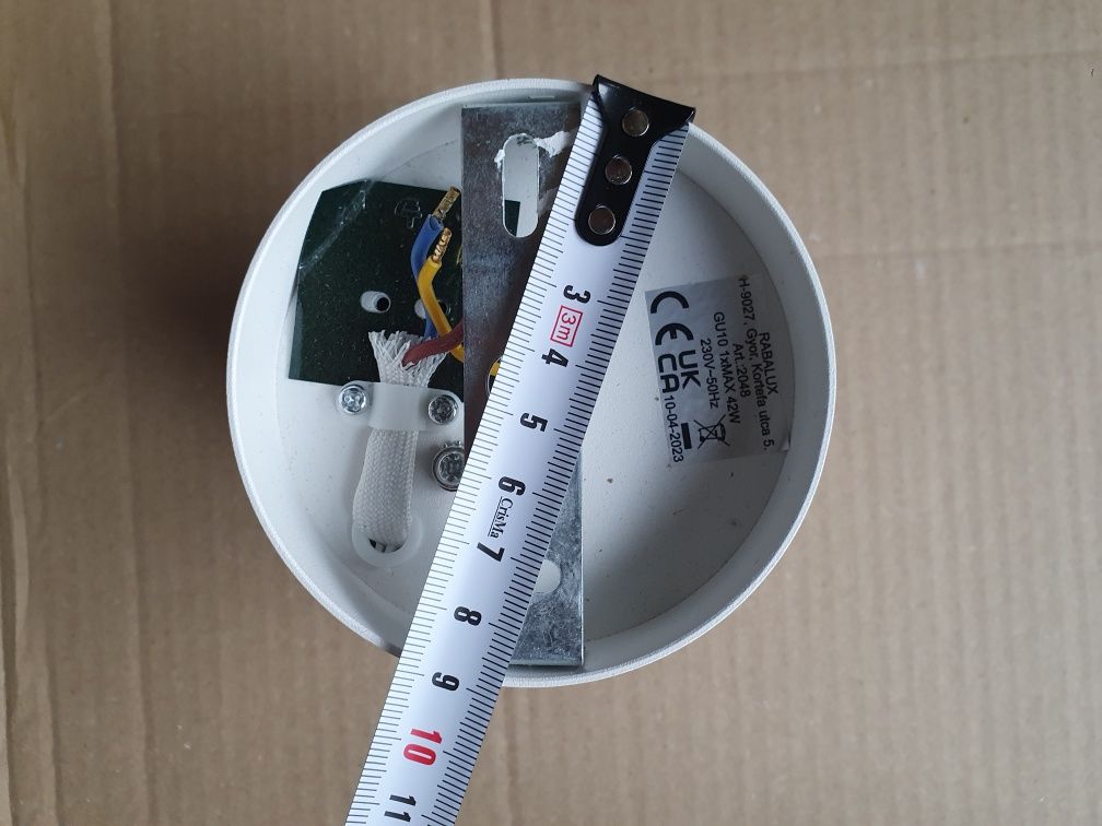 Lampa tuby sufitowe białe GU10 10,5 cm  stan idealny