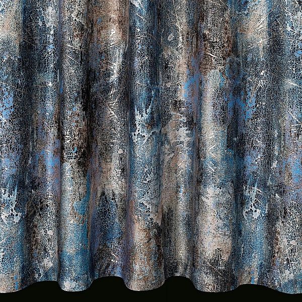 Zasłona gotowa okienna 140 x 270 welwet taśma Ester turkusowa