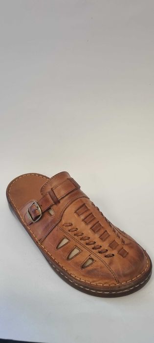 Klapki SKORZANE Meskie NASZ-BUT 044 NR 46