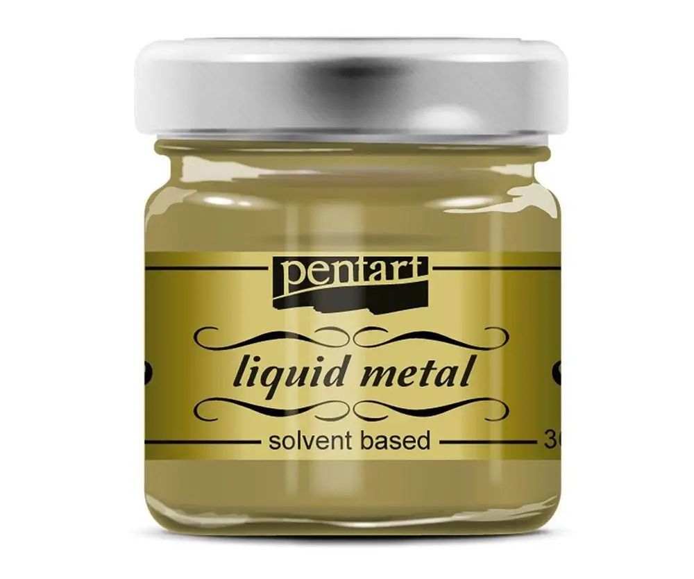 Ciekły Metal Płynny Pentart Farba 30Ml Złoty Gold