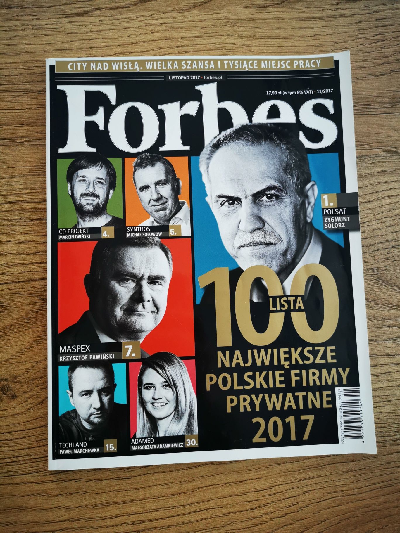 Forbes - listopad 2017, 100 największych polskich firm prywatnych