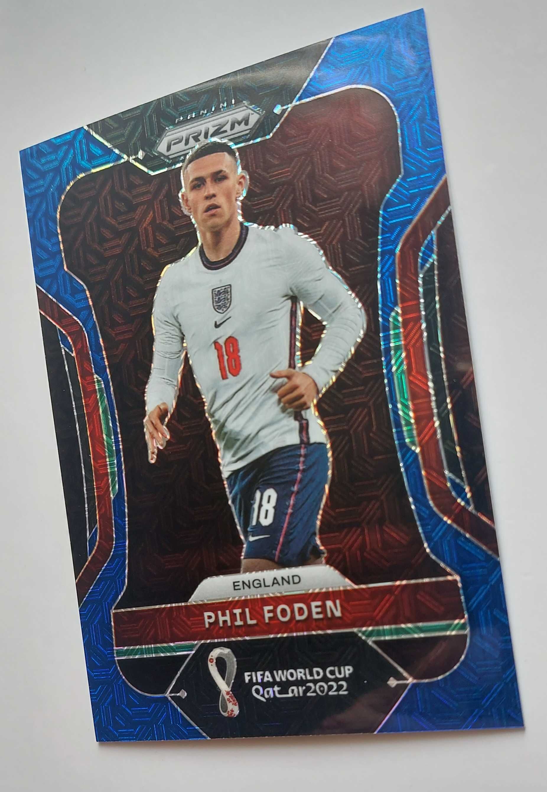 FIFA World Cup 2022 Qatar Phil Foden Prizm Blue Mojo #93 /75 England