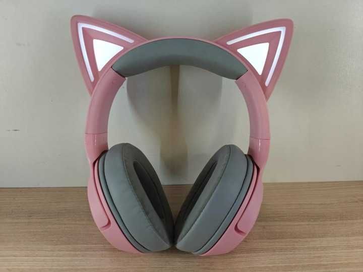 Słuchawki bezprzewodowe nauszne Razer Kraken Kitty v2 BT Quartz