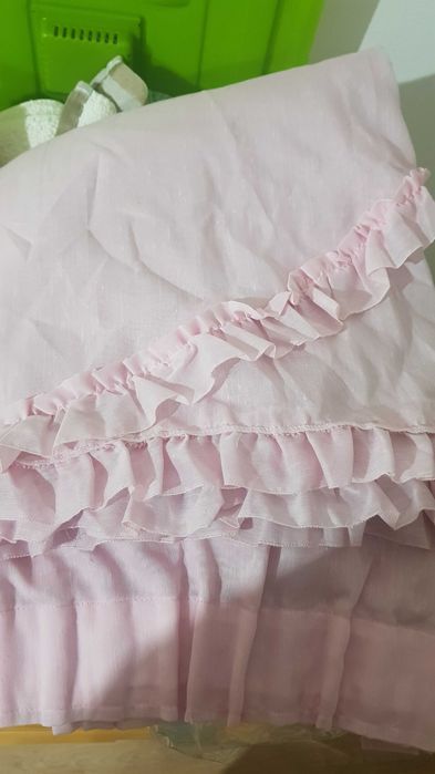 Cortinados rosa prontos a serem usados 2 unidades cada 1,18 x 2,20