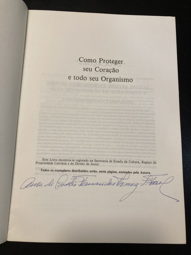 Livro “Como proteger seu coração e todo seu organismo”, de Aura Farol