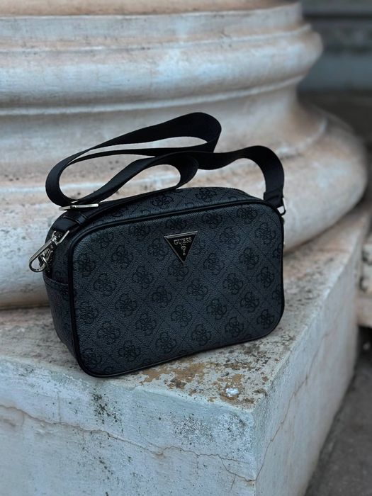 Сумки через плече Guess / Мужская барсетка гесс черная