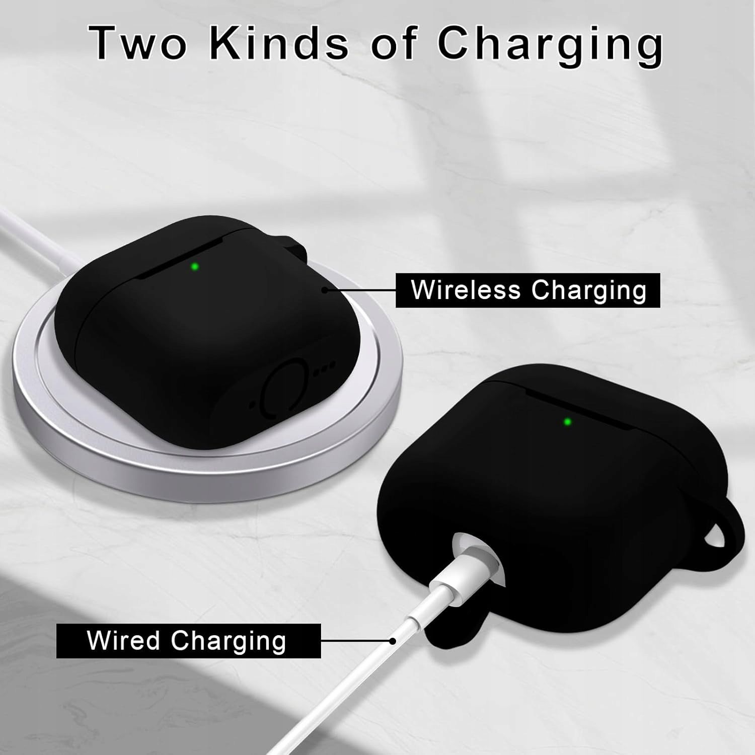 Silikonowe Etui Do Apple AirPods 4 Generacji Czarne