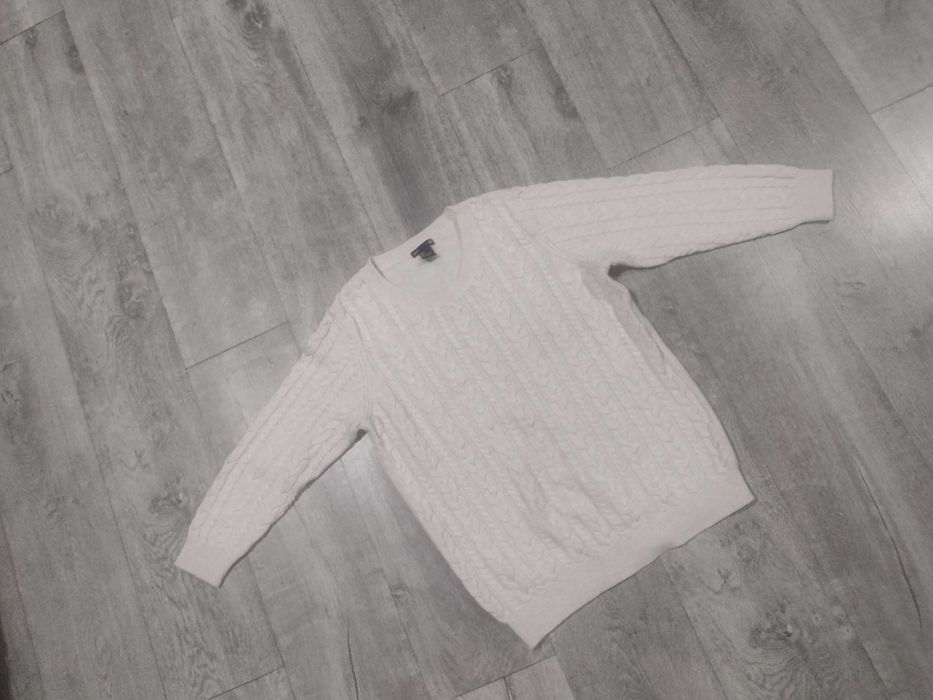 Sweter w warkocze H&M r. L