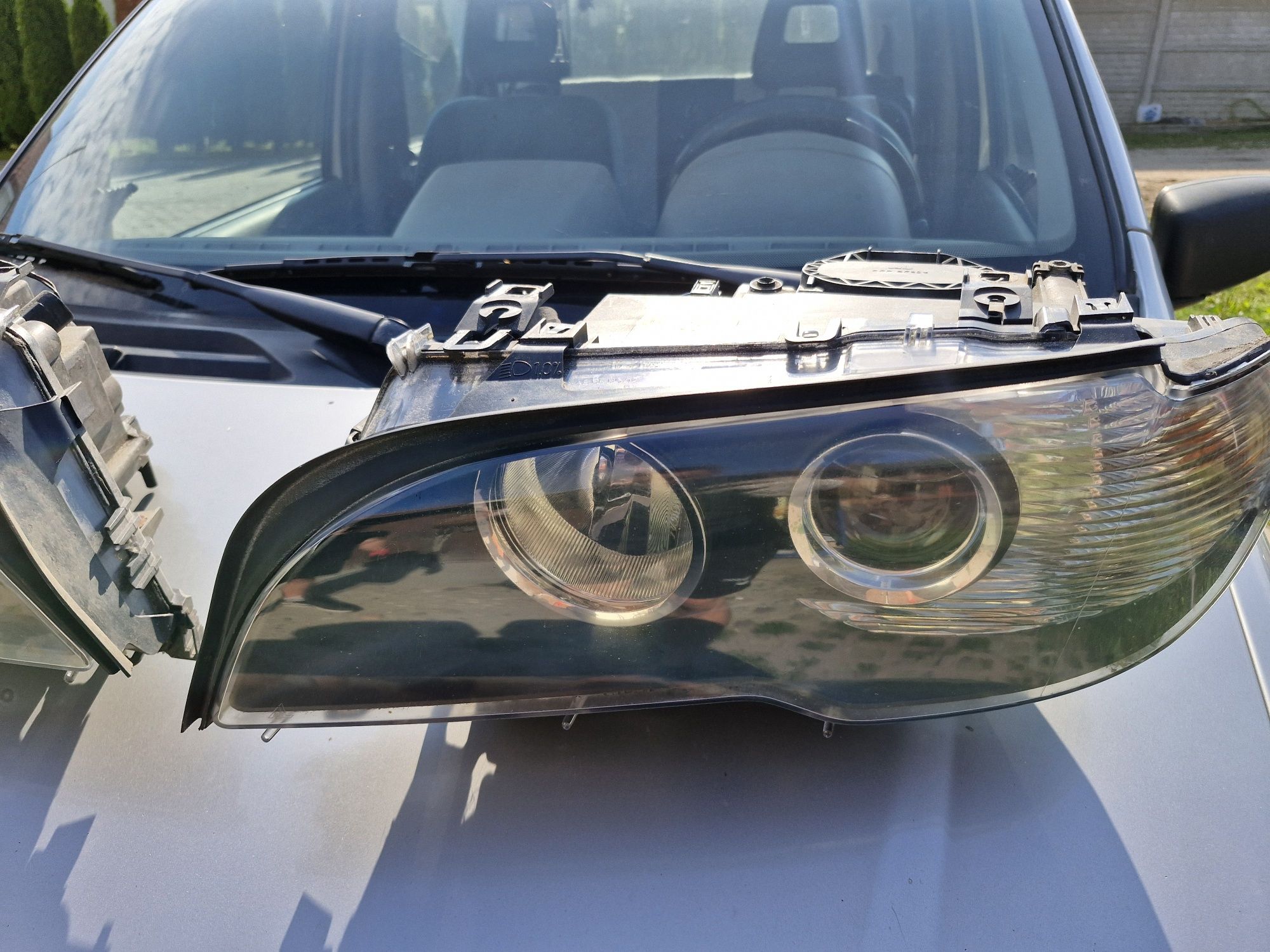 Bmw e46 coupe lift lampy przednie komplet soczewka
