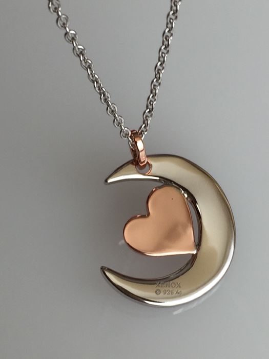 Срібна цепочка Xenox, Місяць & Серце, Австрія