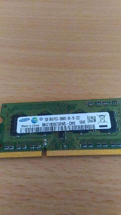Ram ddr3 sodimm de 1gb