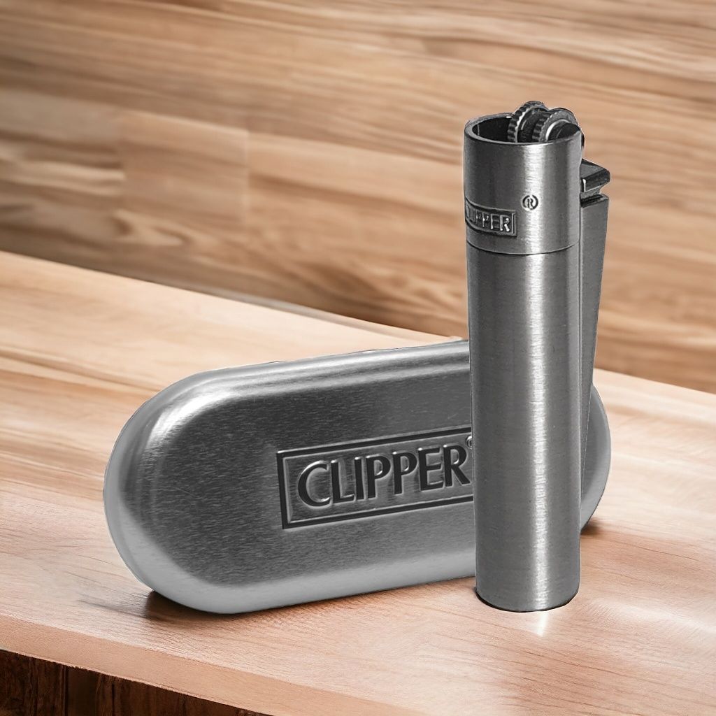 Зажигалка Газовая Clipper Metal Silver