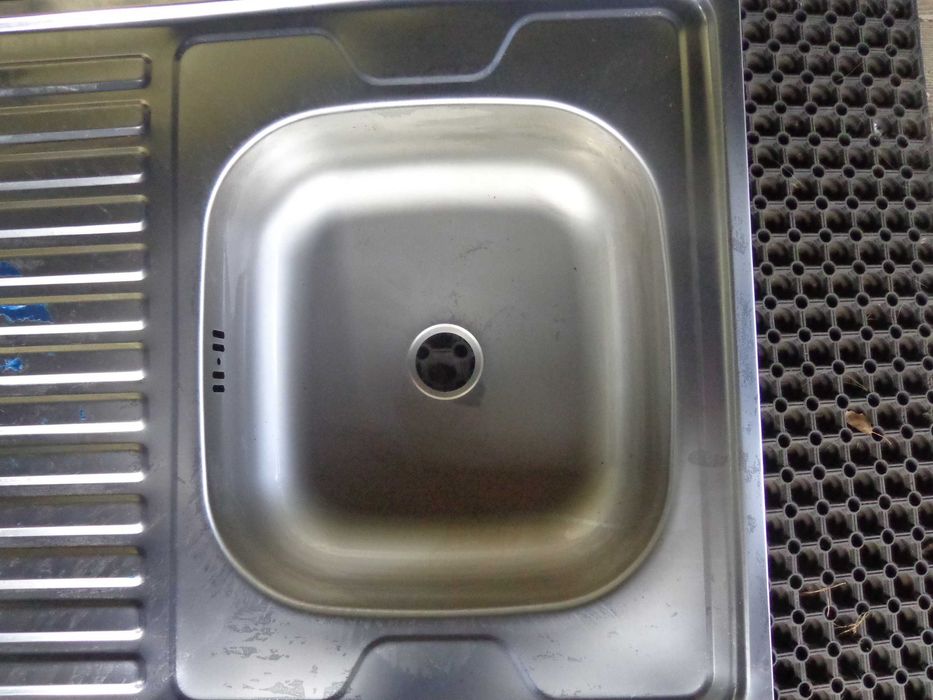 Zlewozmywak stalowy jednokomorowy nieużywany