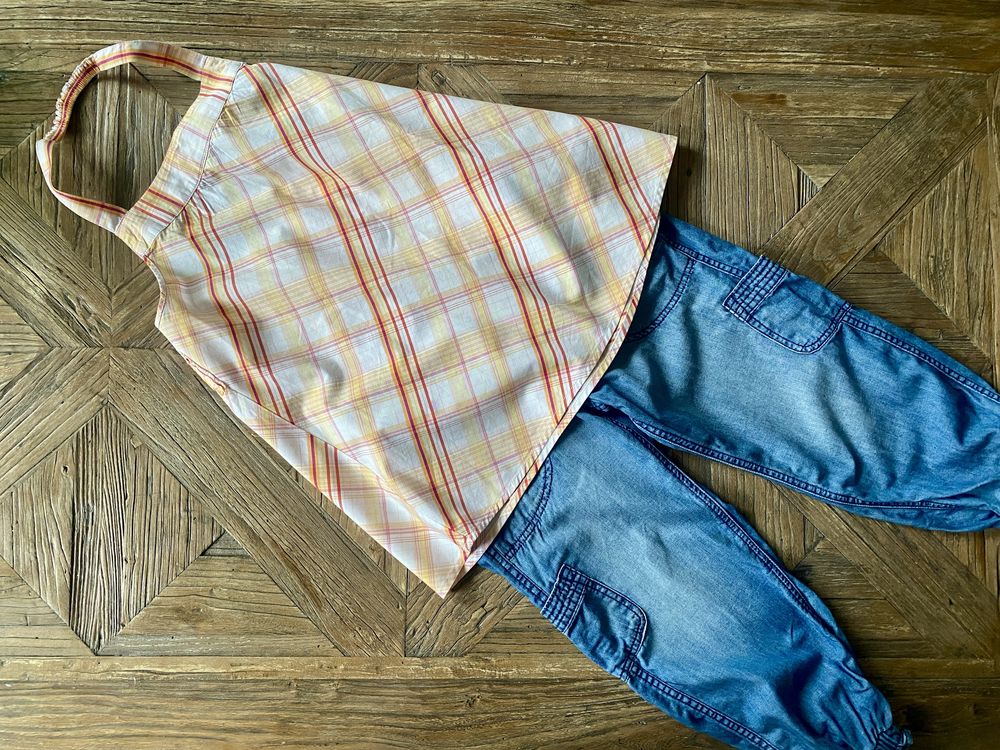 Jeansy pumpy alladynki H&M 11-12 lat 152 cm